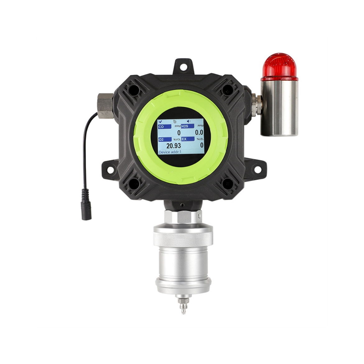 Industrial Fixed Multi Gas Detector, 5 Gas, CO, H2S, O2, LEL, CO2