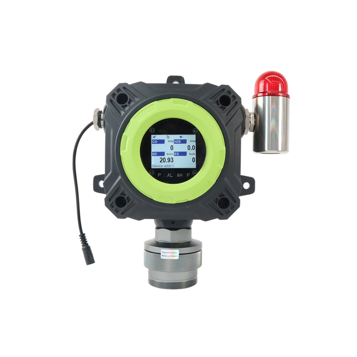 Industrial Fixed Multi Gas Detector, 5 Gas, CO, H2S, O2, LEL, CO2