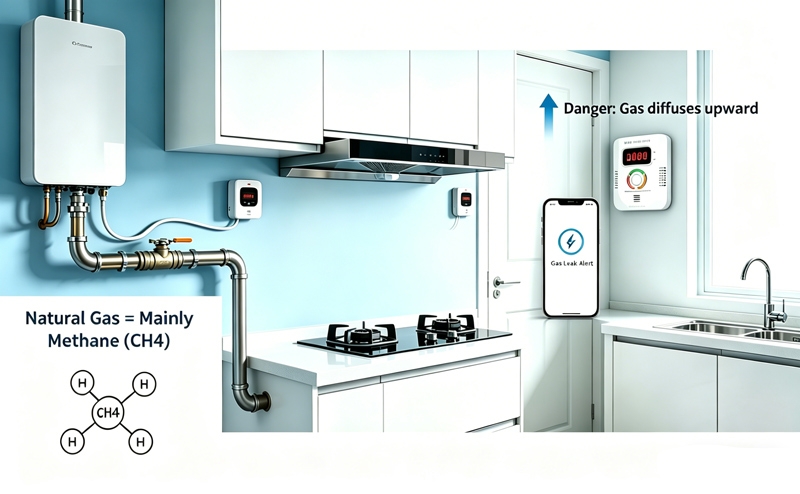 CH4 gas detection