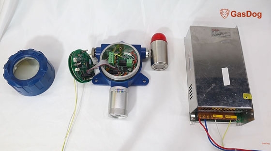 Fixed gas detector wiring process