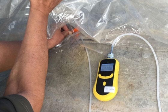 O2 gas detection for grain storage safety