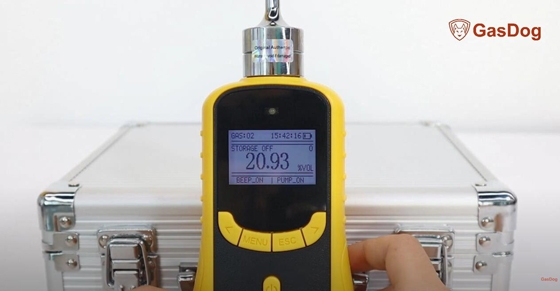 Portable O2 gas detector for Oxygen detection