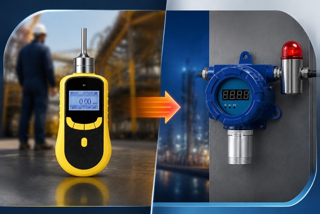 Portable Oxygen detector vs. fixed Oxygen monitor