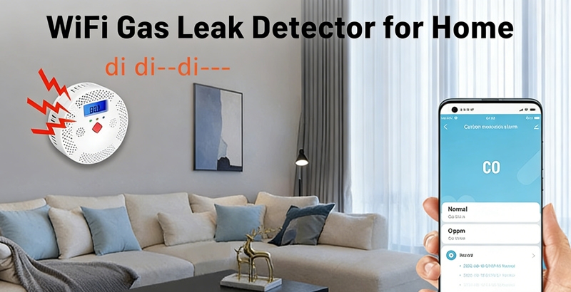 WiFi gas leak detector for home